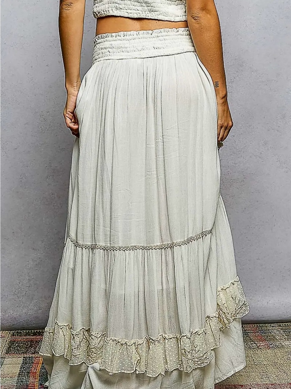 🆕🤍POL BOHO SKIRT - Picture 4 of 4